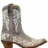 Coral Women's Corral Crater Bone Embroidery Short Boot