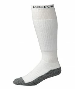 M & F Boot Doctor Men's OTC Full Cushion 2 Pack White Socks