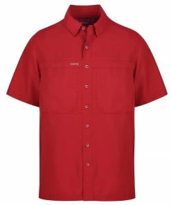 Men's Game Guard Crimson MicroFiber Short Sleeve Shirt