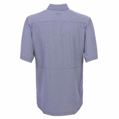 Men's Game Guard Purple TekCheck Short Sleeve Shirt 2 Men's Game Guard Purple TekCheck Short Sleeve Shirt