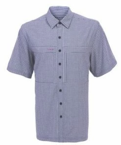 Men's Game Guard Purple TekCheck Short Sleeve Shirt