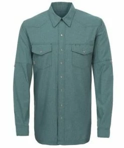 Long Sleeve Shirts Men's Game Guard Mallard Pearl Snap Long Sleeve Shirt