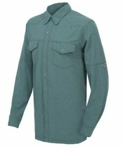 Long Sleeve Shirts Men's Game Guard Mallard Pearl Snap Long Sleeve Shirt