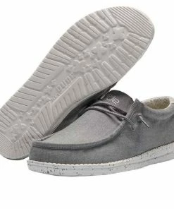 Men's Hey Dude Chambray Frost Grey Shoes