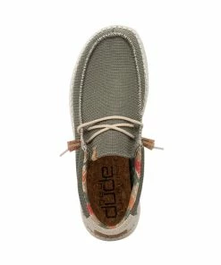 Men's Hey Dude Wally Eco Sox Algae Shoe Shoes