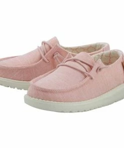 Youth Hey Dude Wendy Youth Linen Cotton Candy Shoes Kid's