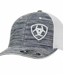 M & F Caps Grey/Navy Mesh Ball Cap