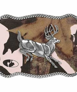 M & F Buck Buckle Belt Buckles