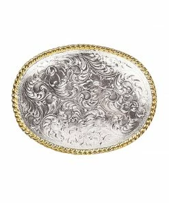 M & F Solid Silver Buckle Belt Buckles