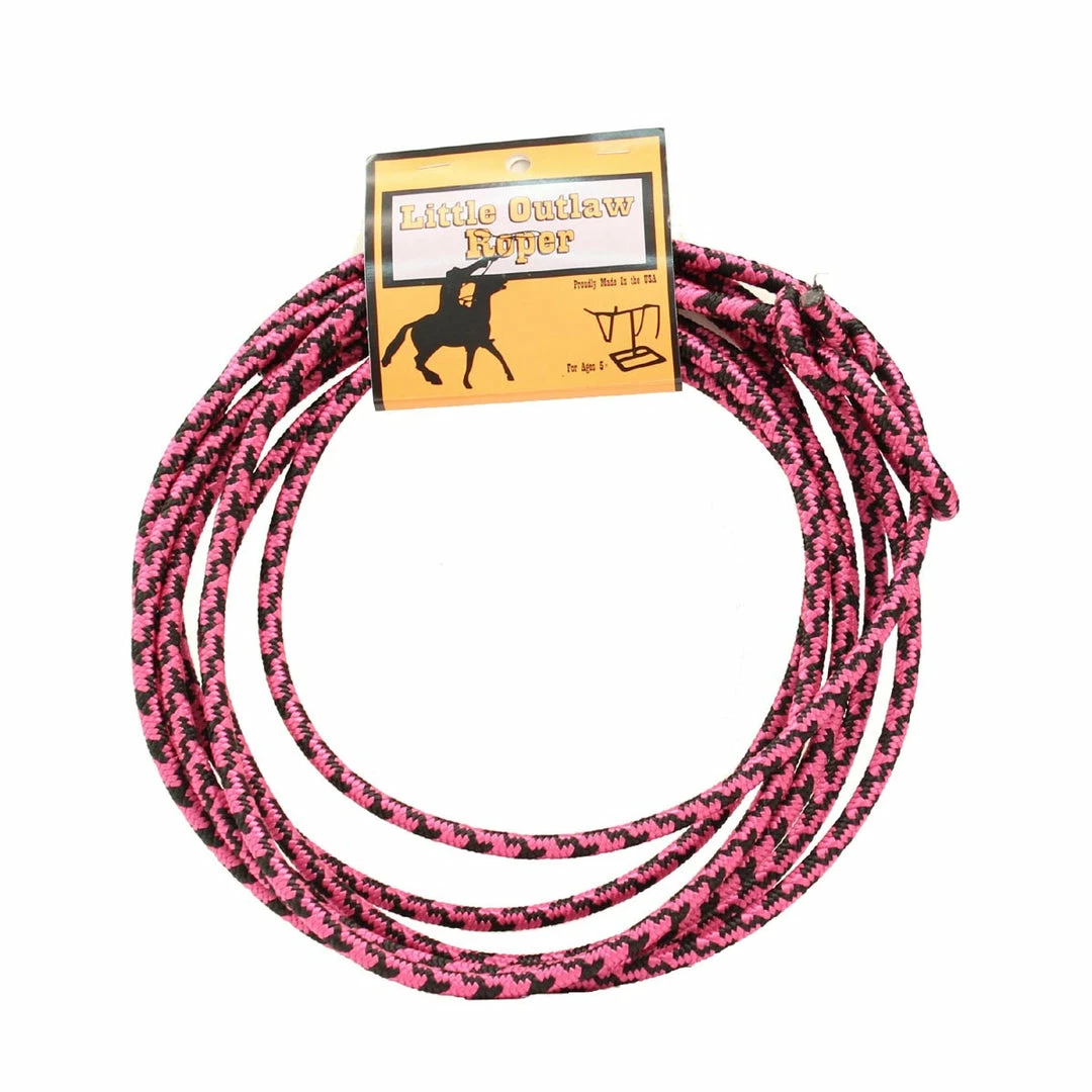 M & F Little Outlaw 2 Tone Pink & Black Rope Toys 1 M & F Little Outlaw 2 Tone Pink & Black Rope Toys