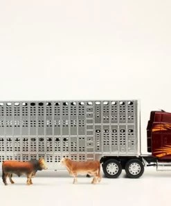 M & F Kids Peterbuilt Livestock Hauler Set Toys
