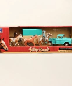 M & F Toys Valley Ranch Truck & Trailer Set