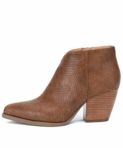 Women's Rohane Yellow Box Brown Ankle Boots Shoes