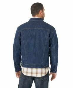 Outerwear Men's Wrangler Retro Sherpa Lined Western Denim Jacket