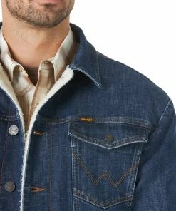 Outerwear Men's Wrangler Retro Sherpa Lined Western Denim Jacket 5 Outerwear Men's Wrangler Retro Sherpa Lined Western Denim Jacket