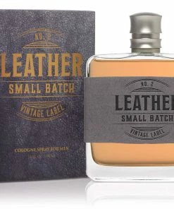 Tru Fragrance Cologne & Perfume Leather No. 2 Small Batch Vintage Label Cologne