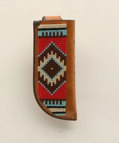 M & F Knife Sheaths Beaded Knife Sheath