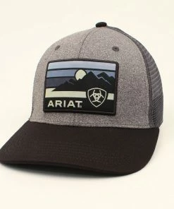 M & F Caps Black Ariat Patch Cap
