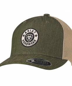 M & F Caps Ariat Green Round Shield Logo Cap