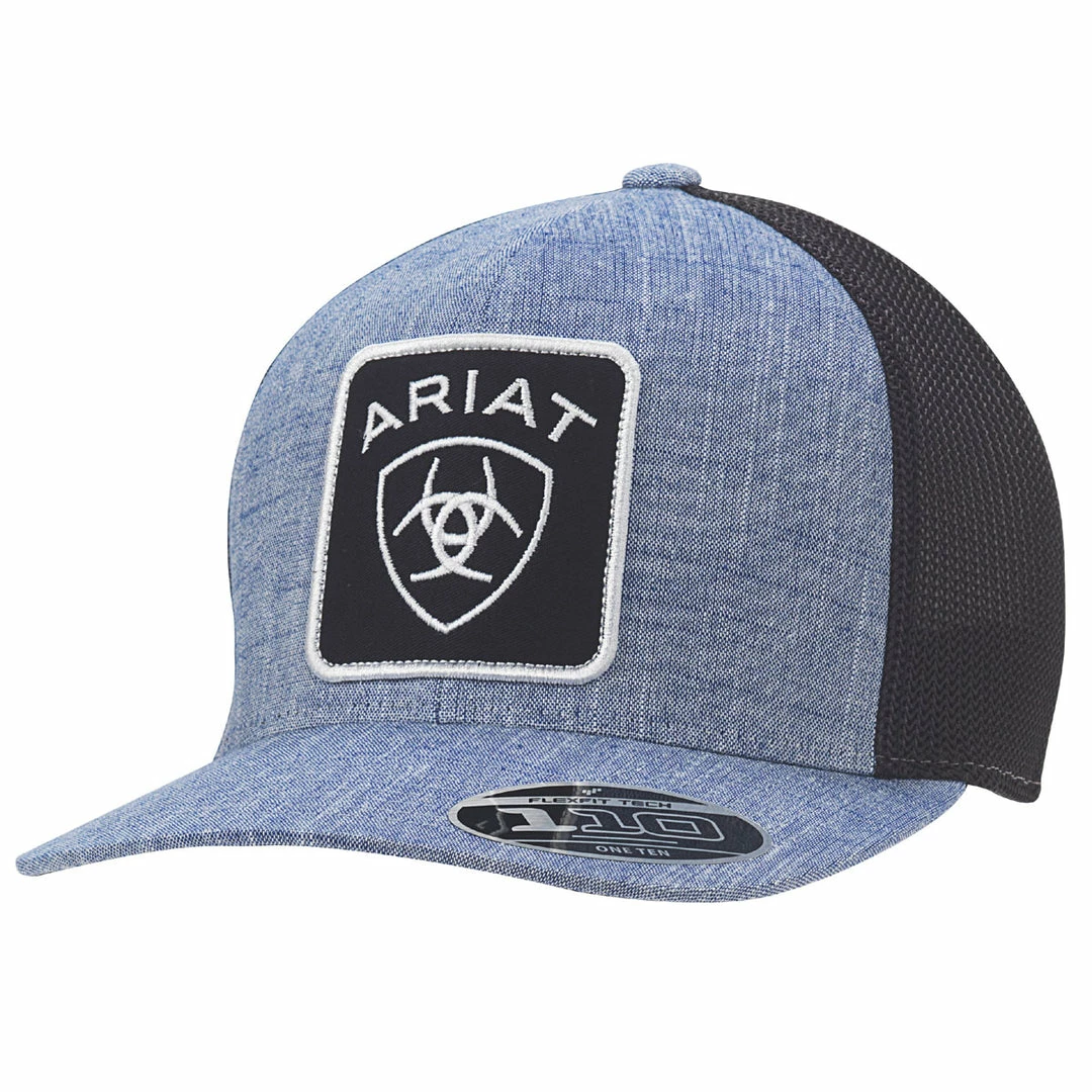 M & F Ariat Blue Large Patch Logo Cap 1 M & F Ariat Blue Large Patch Logo Cap