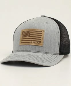 Ariat USA Flag Patch Gray Cap