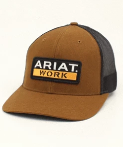 Caps Ariat Brown Work Patch Cap