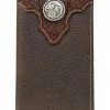 M & F Wallets Dark Leather Wallet