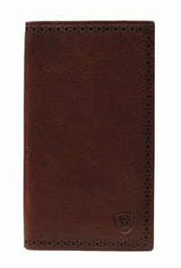 M & F Wallets Ariat Rodeo Shield Dark Copper Wallet
