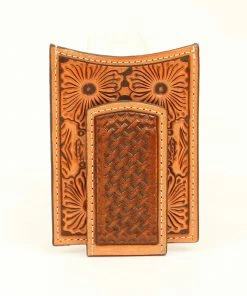 M & F Floral Tooled Wallet Wallets