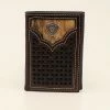 M & F Tri-Fold Cowhide Wallet