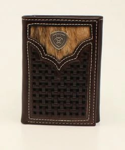 M & F Tri-Fold Cowhide Wallet
