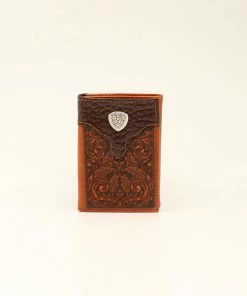 M & F Ariat Croc Tool Trifold Wallet Wallets