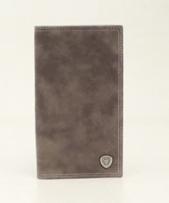 M & F Ariat Rodeo Gray Shield Concho Wallet Wallets