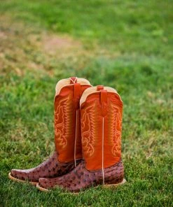 Men's R. Watson Full Quill Ostrich Boot