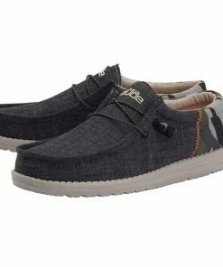 Men's Hey Dude Wally Funk Dark Camo Grey Shoe