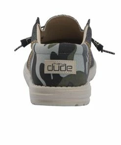 Men's Hey Dude Wally Funk Dark Camo Grey Shoe