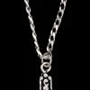 M & F Black And Silver Cross Necklace Necklaces