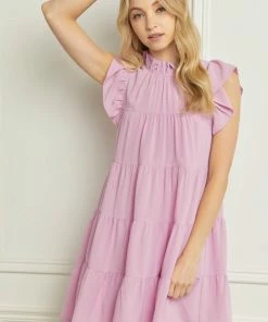 Entro Women's Baby Pink Dress Dresses