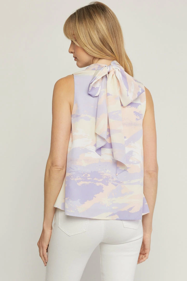 Entro Women's Lavender Combo Top Tops 2 Entro Women's Lavender Combo Top Tops