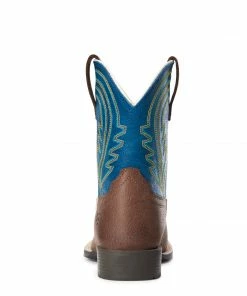 Kids Ariat Lil Hoss Chocolate/Navy Boot Kids Boots