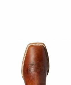 Western Boots Men's Ariat Ryden Ultra Gingersnap/Tack Green Square Toe Boots