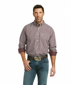 Long Sleeve Shirts Men's Ariat Wrinkle Free Orson Royal Seal Classic Long Sleeve Shirt