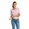 Women's Ariat Kirby Stretch Carmine Long Sleeve Shirt Western Shirts