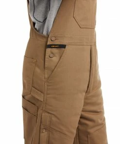 Men's Ariat Rebar DuraCanvas Stretch Insulated Bib Overralls Outerwear