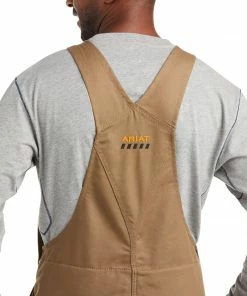 Men's Ariat Rebar DuraCanvas Stretch Insulated Bib Overralls Outerwear