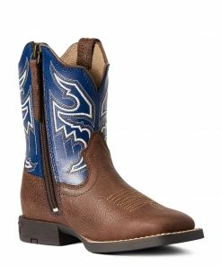 Kids Boots Kid's Ariat Sorting Pen Chocolate/Navy Boot