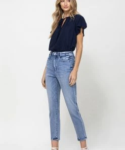 Women's Flying Monkey "Gene" Stretch Mom Jeans