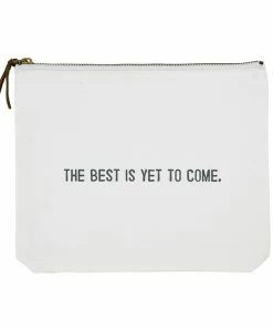 Creative Brands Home & Gifts The Best Is Yet To Come Canvas Zip Pouch