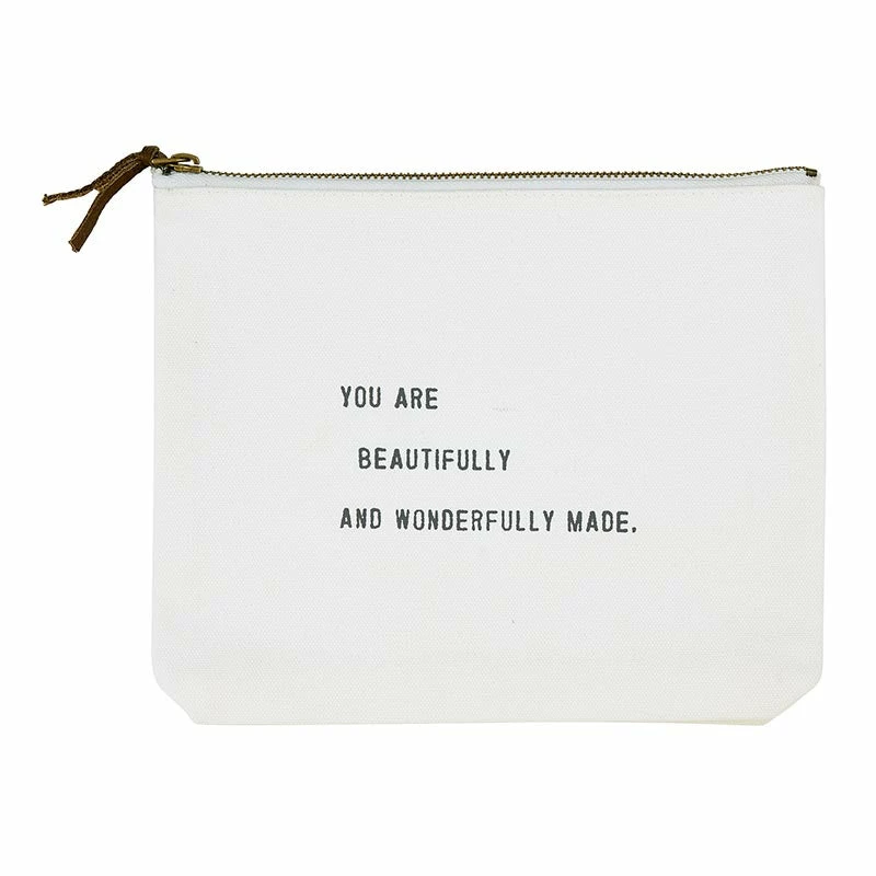 Creative Brands Home & Gifts Beautifully Canvas Zip Pouch 1 Creative Brands Home & Gifts Beautifully Canvas Zip Pouch