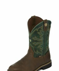 Men's Justin Aransas Pecan Round Toe Boots